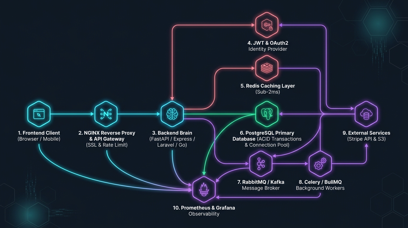 Backend Ecosystem Flow Diagram