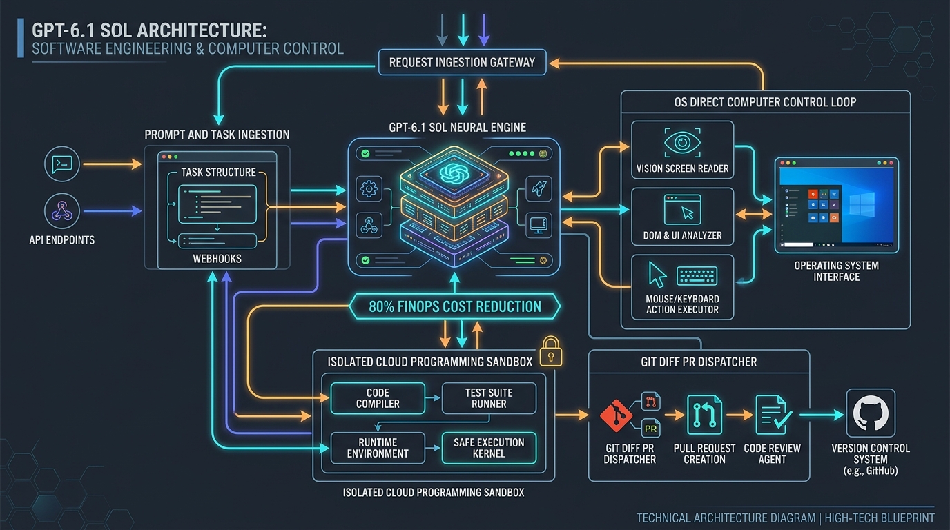 GPT-6.1 Sol Architecture Flow