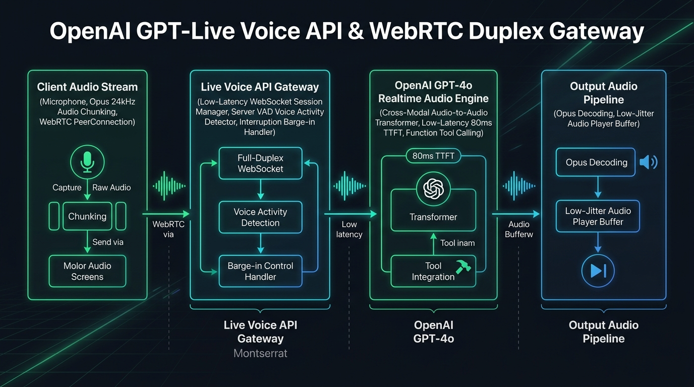 GPT-Live-1 Voice API Architecture Flow